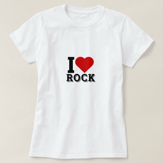 Ik hou van rock-'n-roll-liefhebbers t-shirt (Design voorkant)