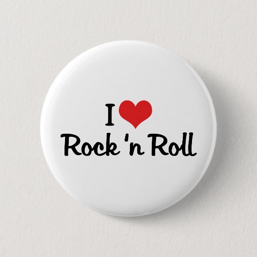 Ik hou van Rock 'n Roll Ronde Button 5,7 Cm (Voorkant)