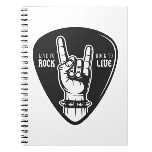 Ik hou van rock notitieboek (Voorkant)