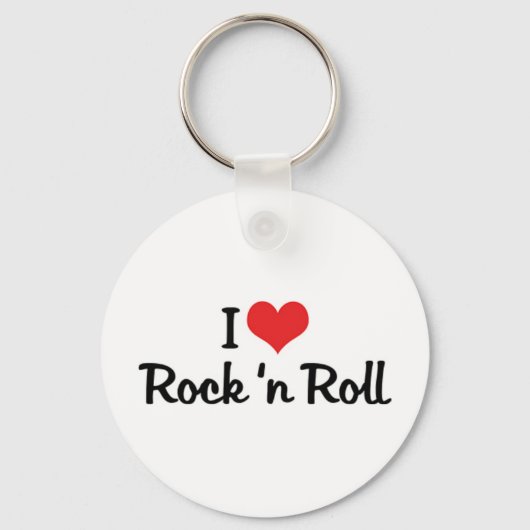 Ik Hou Van Rock & Roll Sleutelhanger (Voorkant)