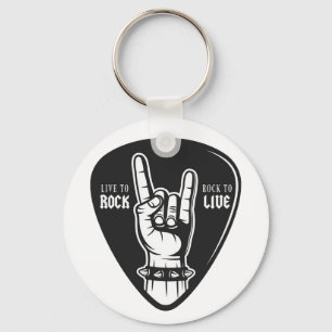Ik hou van rock sleutelhanger