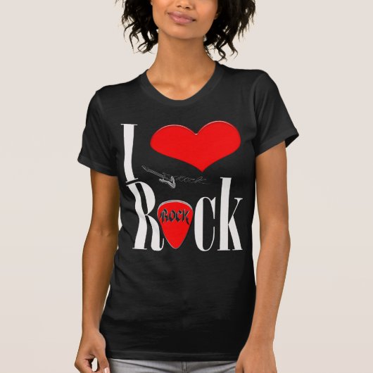 Ik hou van rock t-shirt (Voorkant)