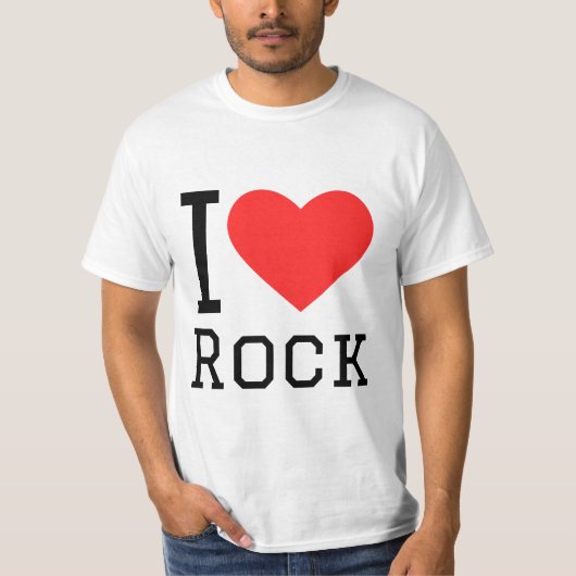 Ik hou van rock t-shirt (Voorkant)