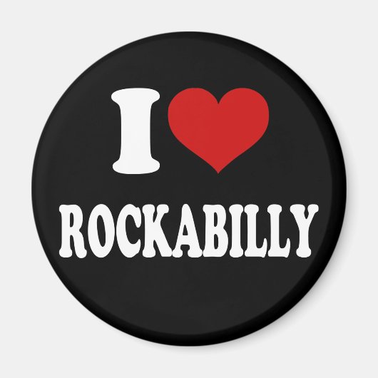 Ik hou van Rockabilly Magneet (Voorkant)