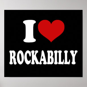 Ik hou van Rockabilly Poster