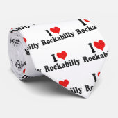 Ik hou van Rockabilly Stropdas (Opgerold)