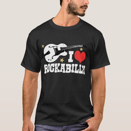 Ik hou van Rockabilly T-shirt (Voorkant)