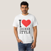 Ik hou van rocker stijl t-shirt (Voorkant volledig)