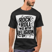 Ik hou van rockmuziek t-shirt (Voorkant)