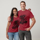 Ik hou van rockmuziek t-shirt (Unisex)