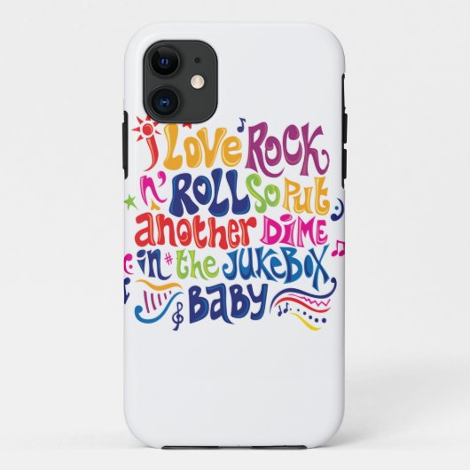 Ik hou van rock'n roll Case-Mate iPhone case (Achterkant)