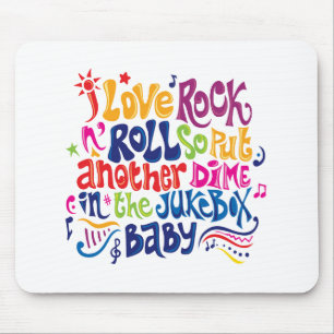 Ik hou van rock'n roll muismat