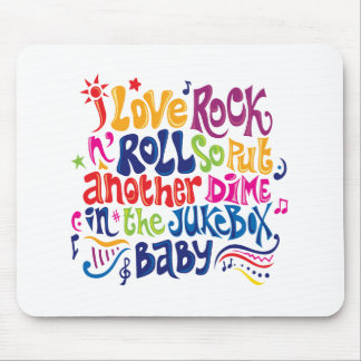 Ik hou van rock'n roll muismat