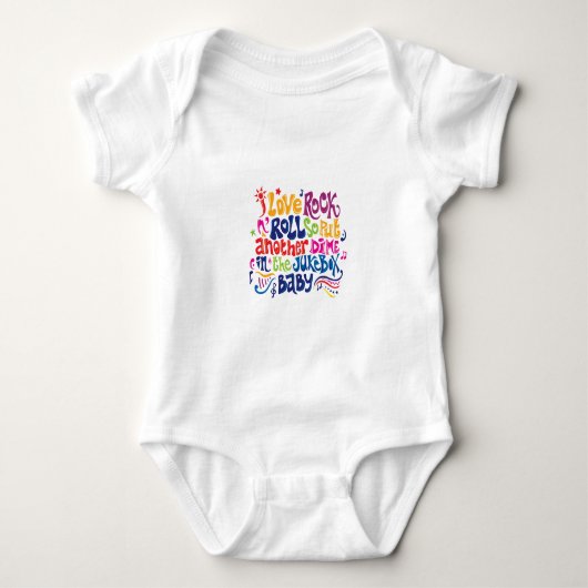 Ik hou van rock'n roll romper (Voorkant)