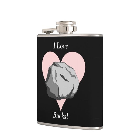 Ik hou van Rocks! Heupfles (Links)