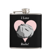 Ik hou van Rocks! Heupfles (Voorkant)