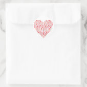 Ik hou van rode kerst Stickers met kerst (Tas)