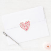 Ik hou van rode kerst Stickers met kerst (Envelop)