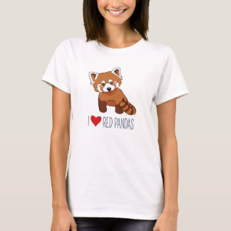 Ik hou van Rode Pandas - Cute Red Panda T-shirt