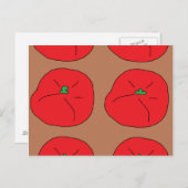 Ik hou van rode sappige tomaten briefkaart (Voorkant / Achterkant)