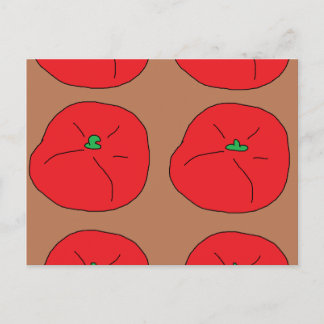 Ik hou van rode sappige tomaten briefkaart