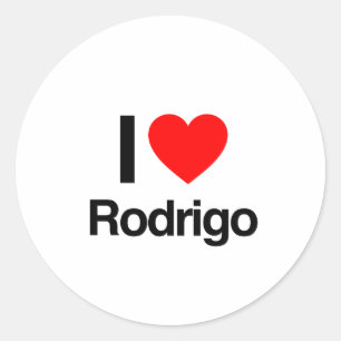 ik hou van rodrigo ronde sticker