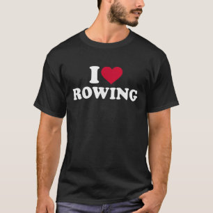 Ik hou van roeien t-shirt