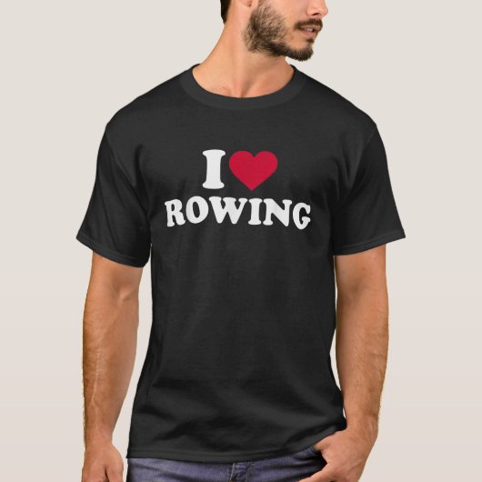 Ik hou van roeien t-shirt (Voorkant)