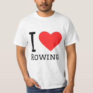 Ik hou van roeien t-shirt