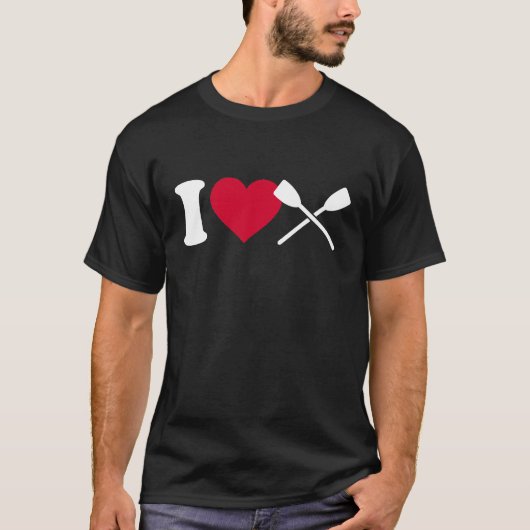 Ik hou van roeien. t-shirt (Voorkant)