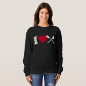 Ik hou van roeien. trui (Voorkant volledig)