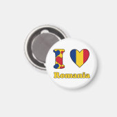 Ik hou van Roemenië Magneet (Voorkant / Achterkant)