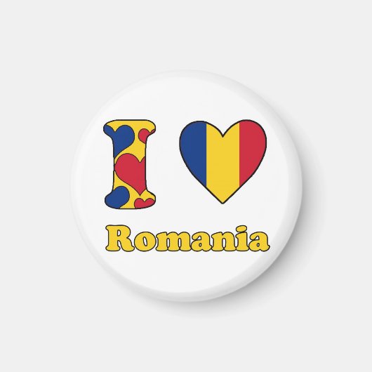Ik hou van Roemenië Magneet (Voorkant)