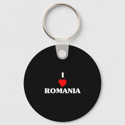 Ik hou van Roemenië Sleutelhanger (Voorkant)