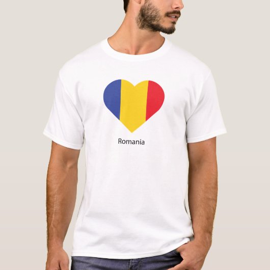 Ik hou van Roemenië T-shirt (Voorkant)