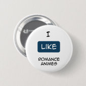 Ik hou van Romance Anime's Ronde Button 5,7 Cm (Voorkant /achterkant)