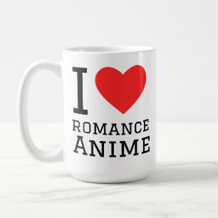Ik hou van romantische anime koffiemok
