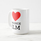 Ik hou van romantische films koffiemok (Voorkant links)