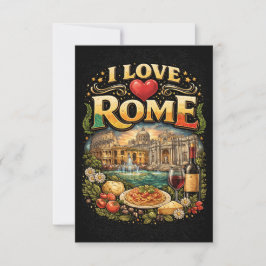 Ik hou van Rome Bedankkaart