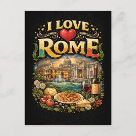 Ik hou van Rome Briefkaart
