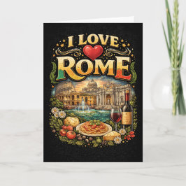 Ik hou van Rome Feestdagen Kaart