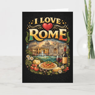 Ik hou van Rome Feestdagen Kaart