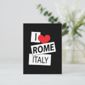 Ik hou van Rome Italië Briefkaart (Staand voorkant)