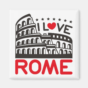 Ik hou van Rome Italië Colosseum Reizen Magneet