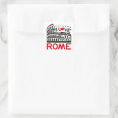 Ik hou van Rome Italië Colosseum Reizen Vierkante Sticker (Tas)
