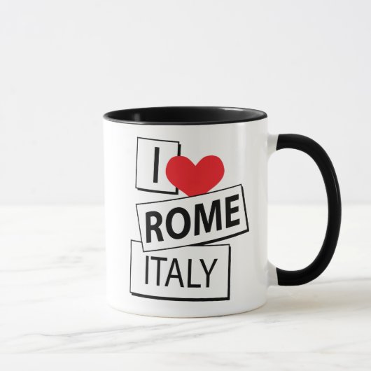 Ik hou van Rome Italië Mok (Rechts)