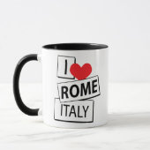Ik hou van Rome Italië Mok (Links)