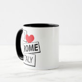 Ik hou van Rome Italië Mok (Voorkant links)