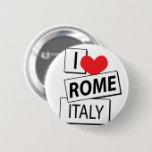 Ik hou van Rome Italië Ronde Button 5,7 Cm (Voorkant /achterkant)