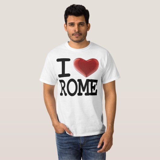 Ik hou van ROME T-shirt (Voorkant volledig)